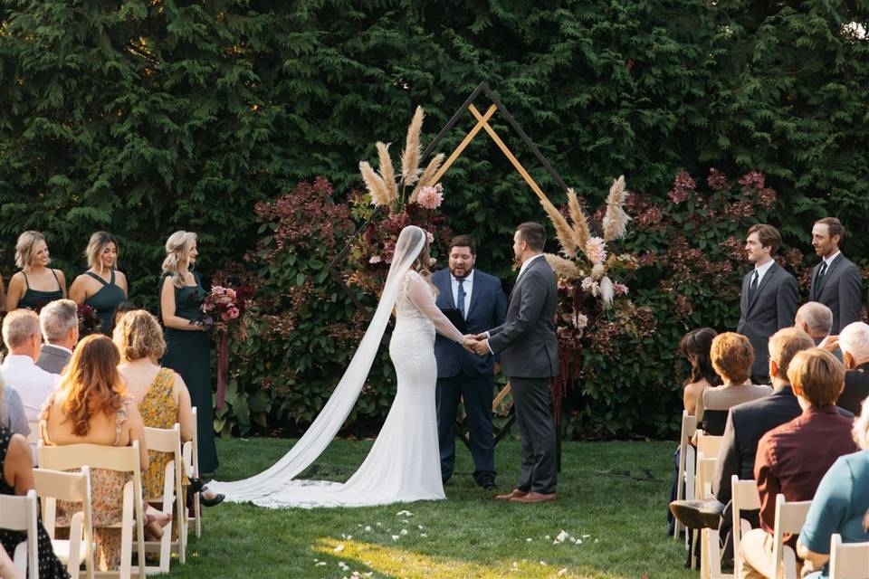 Ceremony on the lawn