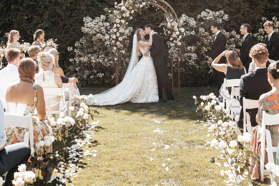 Ceremony on the lawn