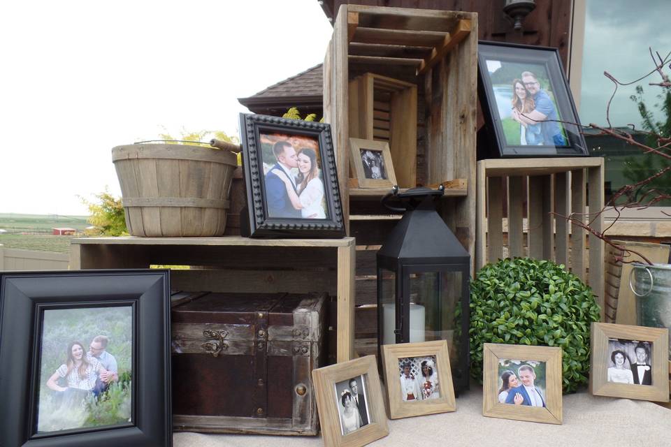 Framed photos