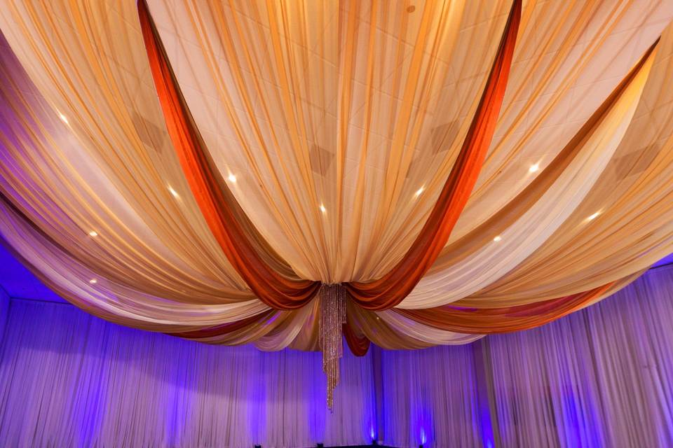 Starburst Ceiling Draping