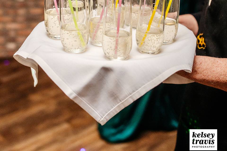 Glow sticks in signature drink