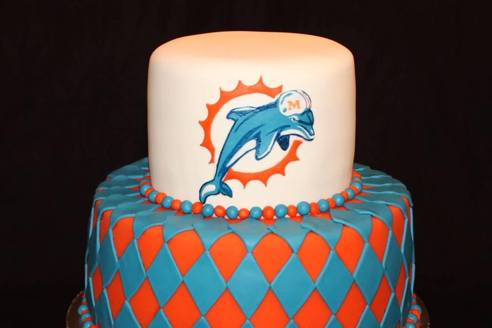 Miami Dolphin themed, contains 52 servings.