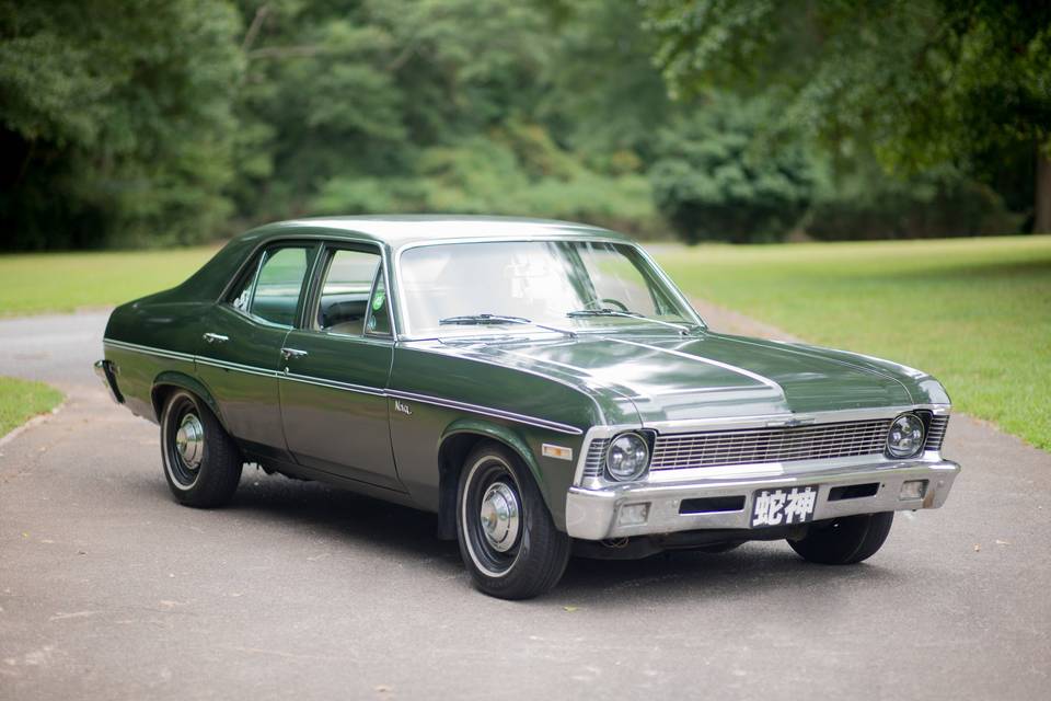 1971 forest green Chevy Nova