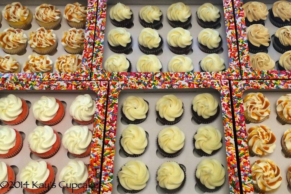 Mini cupcake varieties
