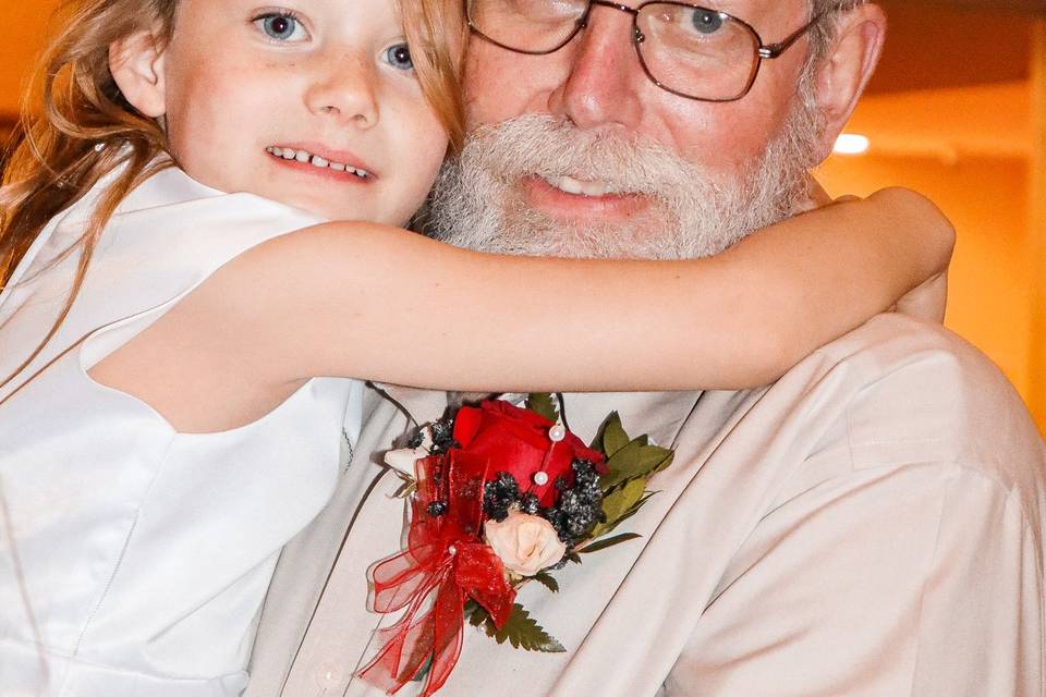 Her dad with grand daughter