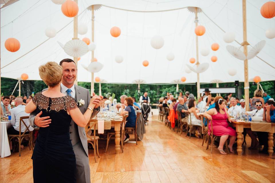 A mother & son dance