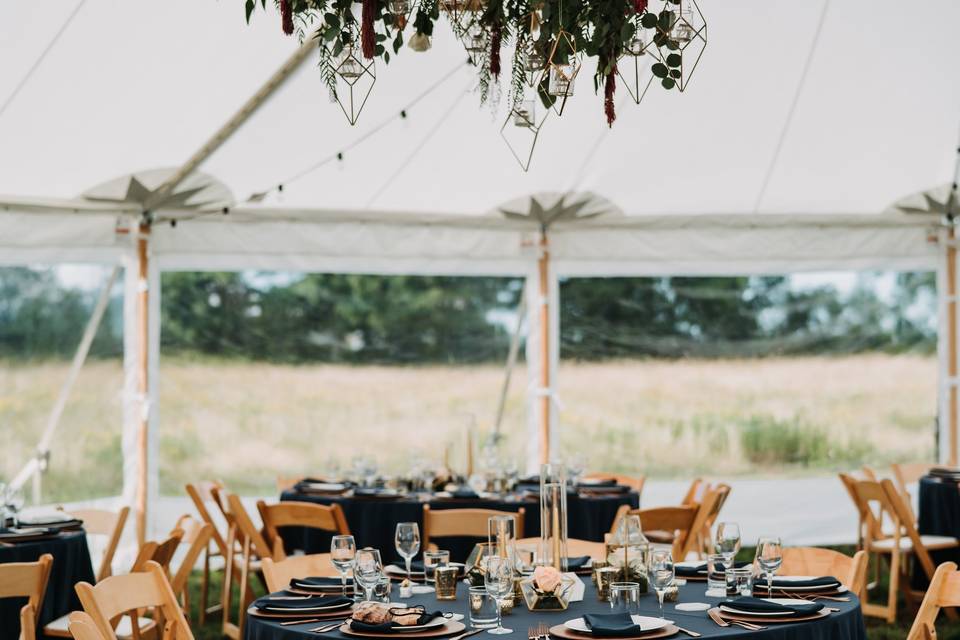 Navy themed wedding