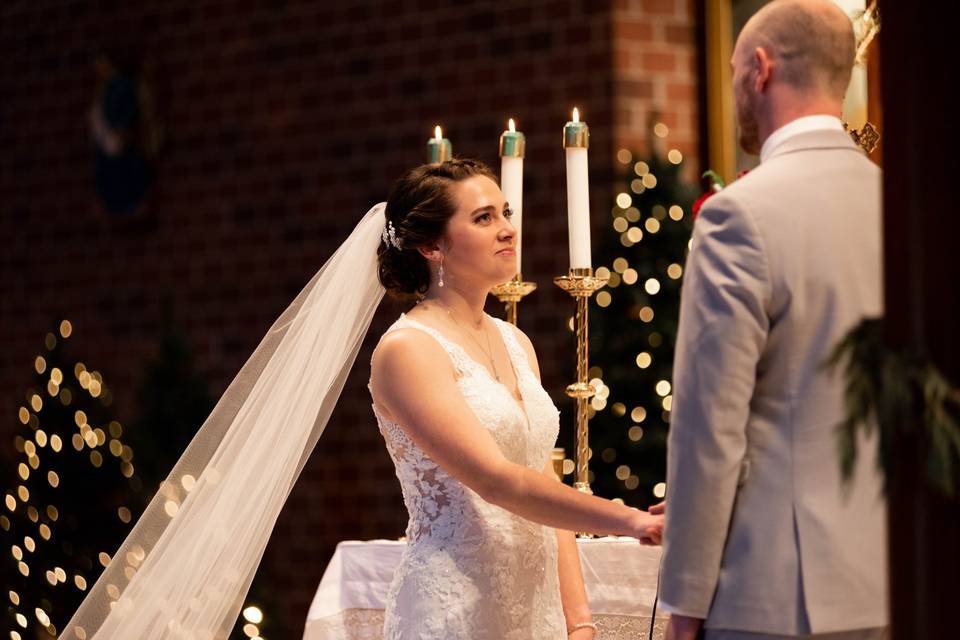 Cozy Cathedral Ceremony