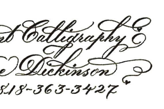 Elegant Calligraphy- Rae Dickinson