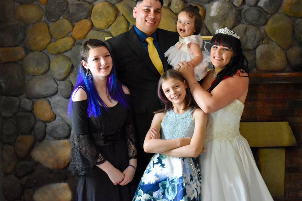 Beautiful blended family