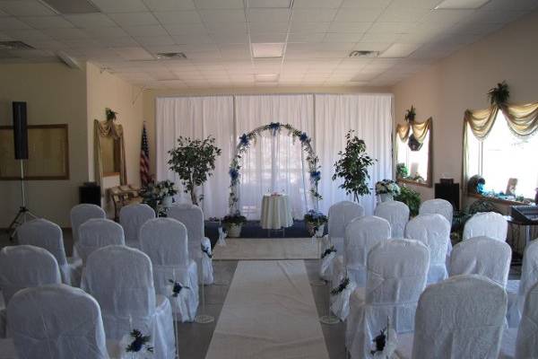 Need a place to get married?  Come to our place!  We have all-inclusive wedding packages suitable for almost every budget!