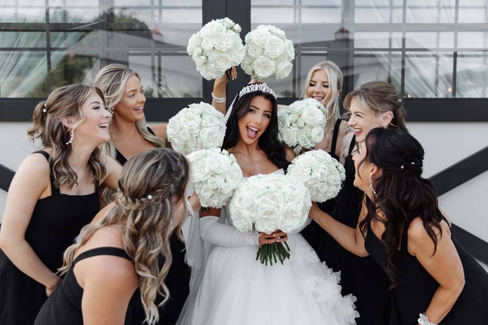 Cinematic bridal portraits