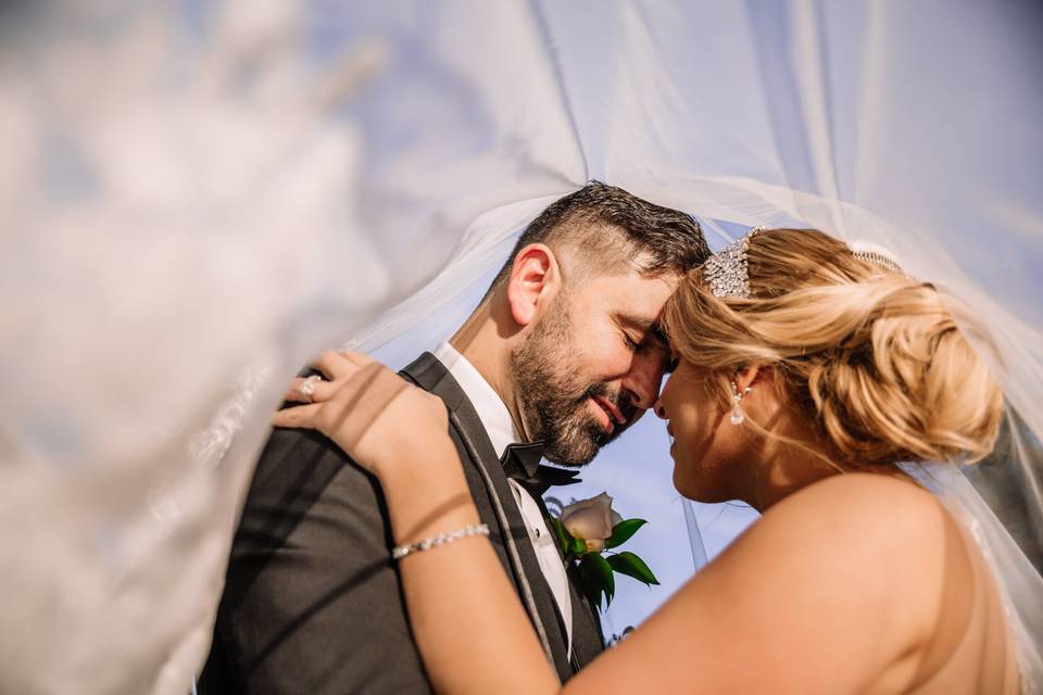 Couple under the veil