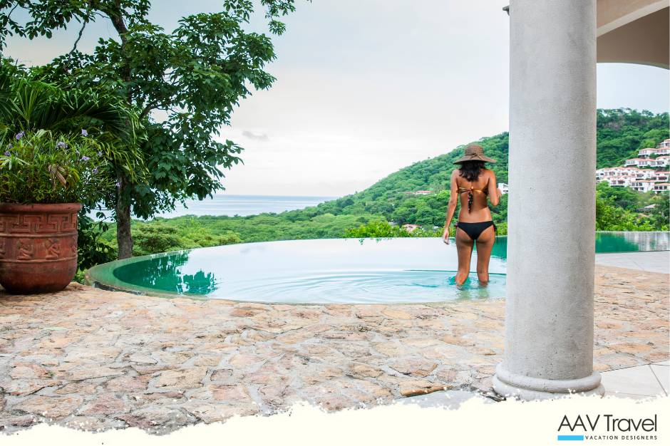 Enjoy private pool views