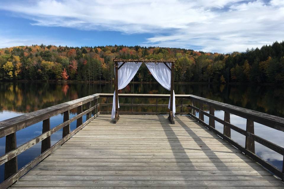 Beautiful ceremony setting