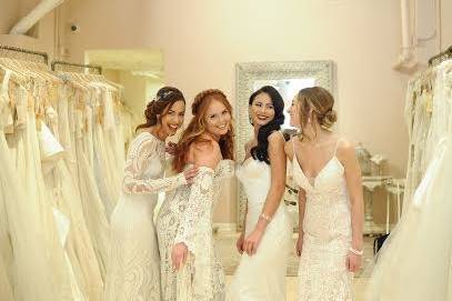 Bride with friends