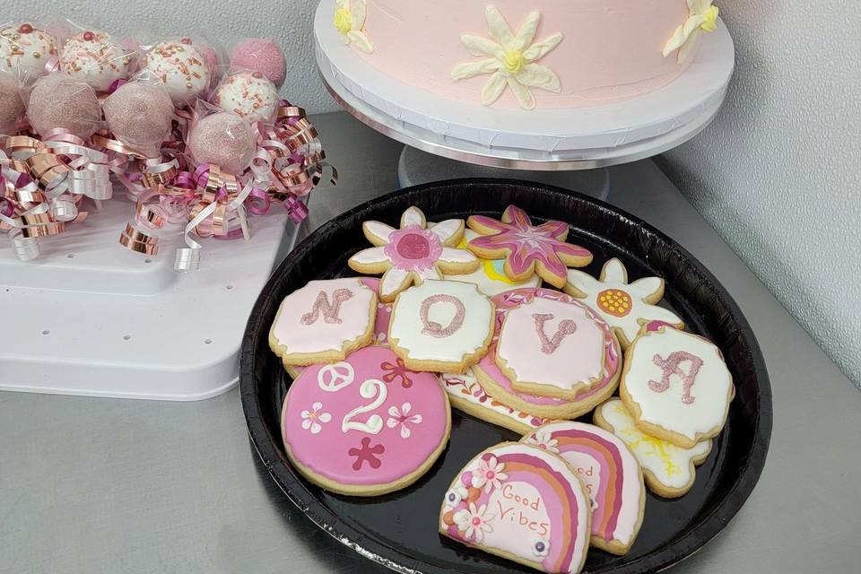 Sugar cookies and cake