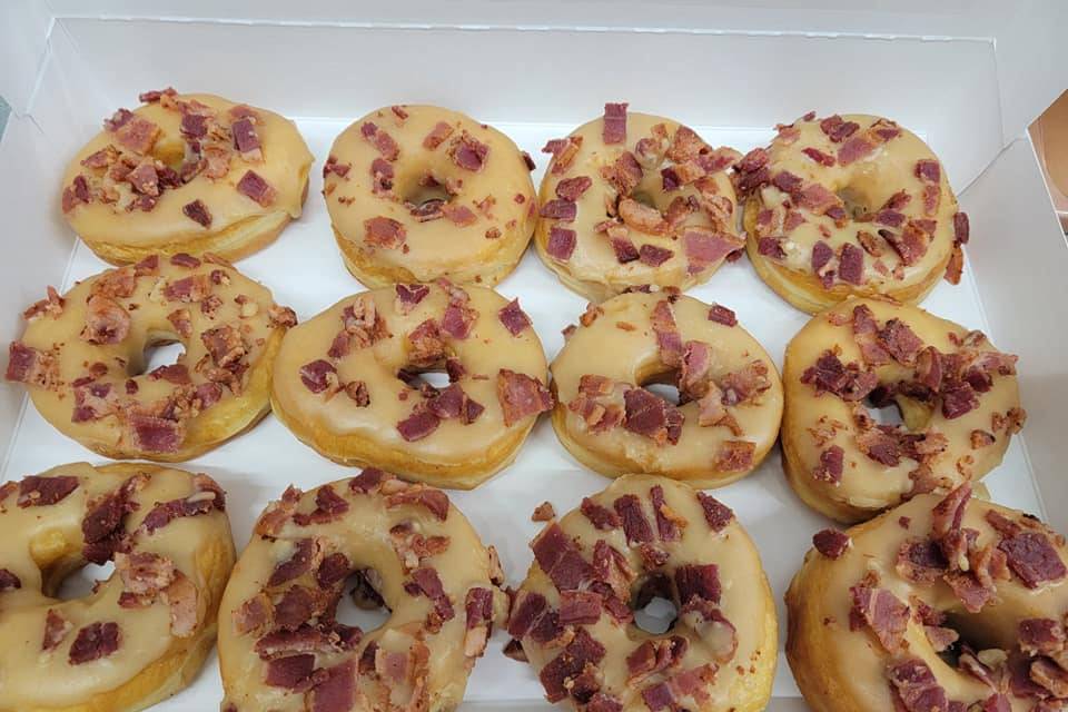 Maple bacon doughnuts