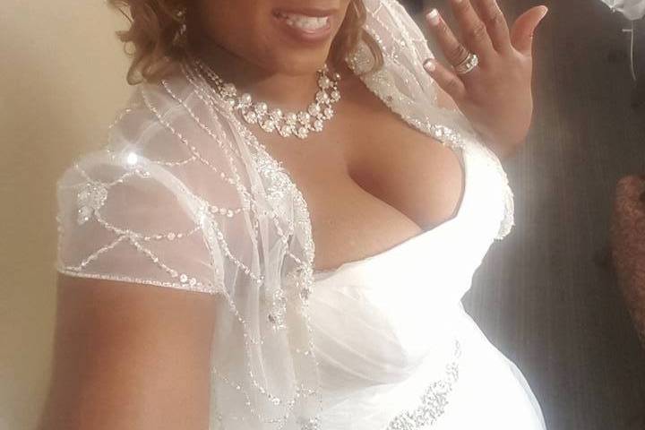 Bride selfie