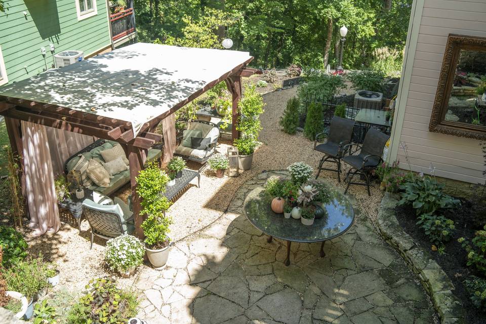 Aerial View Side Patio