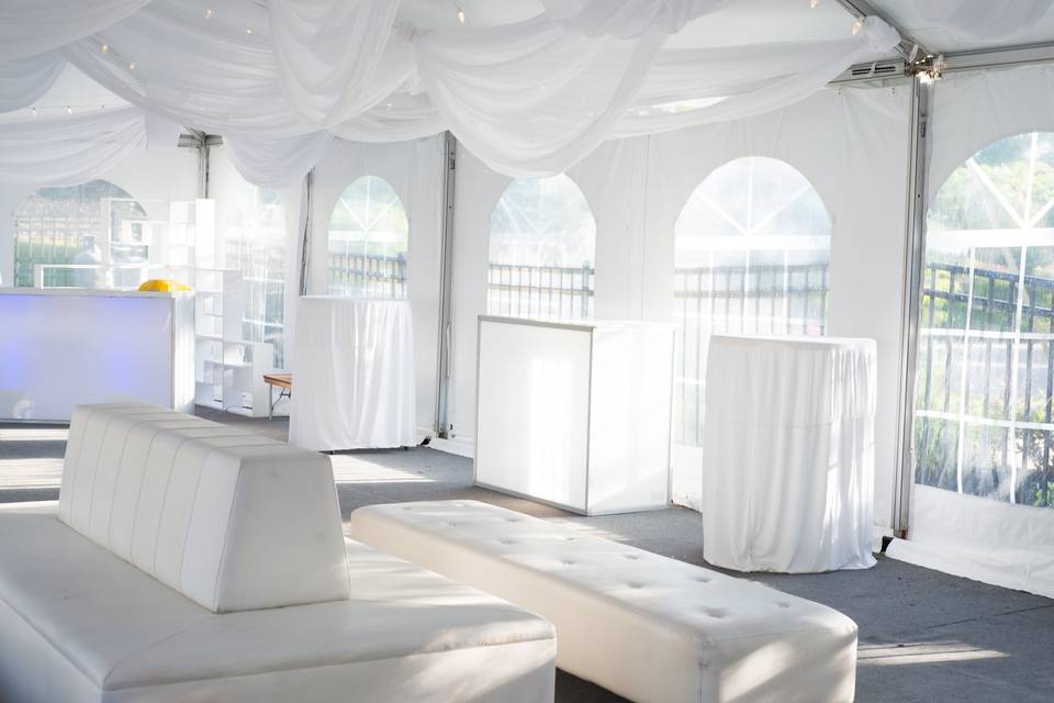 Tent decor and furniture