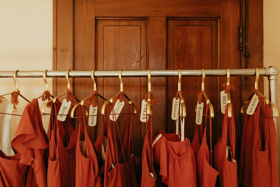 Bridal Suite garment rack