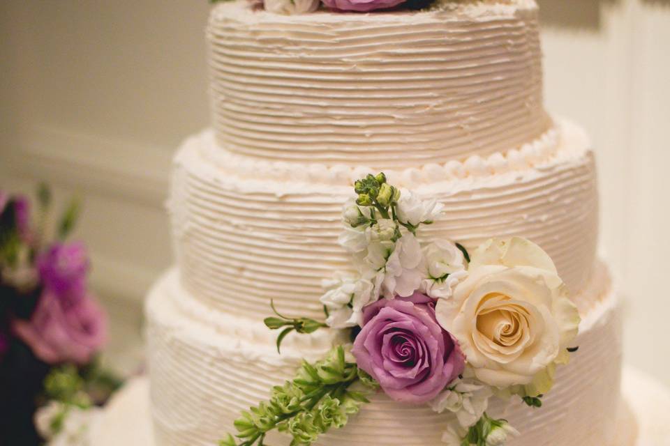 Flowers and cake