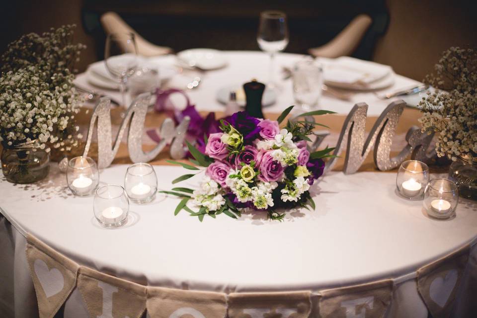 Beautiful table centerpieces