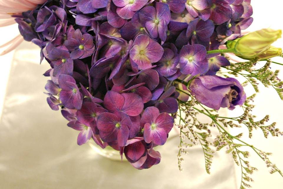 A purple arrangement