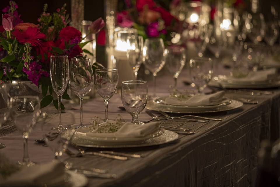 Head Table close up