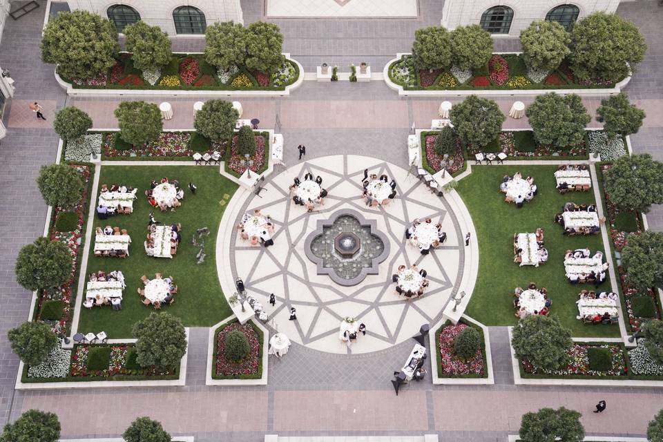 The Center Courtyard from above