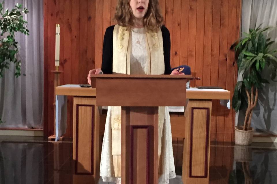 Singing at JSLI's Ordination