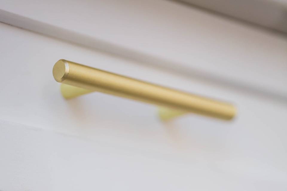 Gold handles