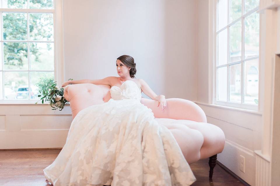 Event designer @amandablair_bydesign / Venue: @mimshouse / Boutique rentals @cottageluxe / Dresses @BHLDN / Jewelry: @susiesaltzman / Ring dish @laurensumnerpottery / Ring box @the_mrs_box / Robes @pop_confetti / Stationery @sagepaperco / Florals @flowersonbroadstreet / Hair & Make-up @fancyknot / Desserts @sugareuphoria / Lace clutches @juniperandlace / Table runners + ribbon @mrsfreund / Models @instannaward, @alexelowe, @chelewoodf / Photographer @radianphotography