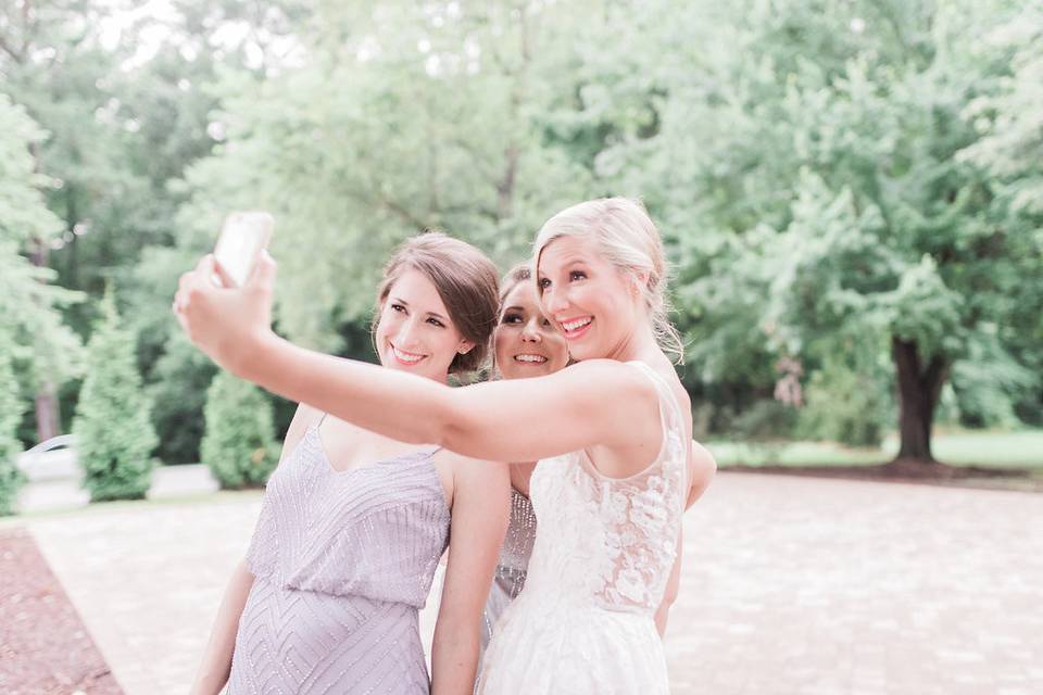 Event designer @amandablair_bydesign / Venue: @mimshouse / Boutique rentals @cottageluxe / Dresses @BHLDN / Jewelry: @susiesaltzman / Ring dish @laurensumnerpottery / Ring box @the_mrs_box / Robes @pop_confetti / Stationery @sagepaperco / Florals @flowersonbroadstreet / Hair & Make-up @fancyknot / Desserts @sugareuphoria / Lace clutches @juniperandlace / Table runners + ribbon @mrsfreund / Models @instannaward, @alexelowe, @chelewoodf / Photographer @radianphotography