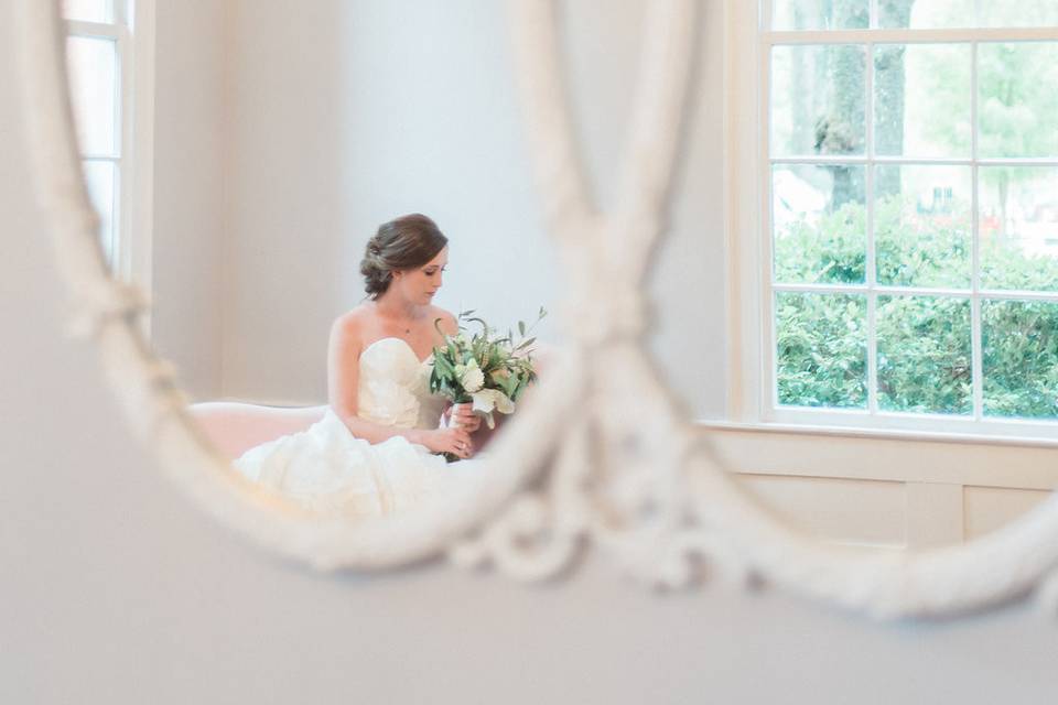 Event designer @amandablair_bydesign / Venue: @mimshouse / Boutique rentals @cottageluxe / Dresses @BHLDN / Jewelry: @susiesaltzman / Ring dish @laurensumnerpottery / Ring box @the_mrs_box / Robes @pop_confetti / Stationery @sagepaperco / Florals @flowersonbroadstreet / Hair & Make-up @fancyknot / Desserts @sugareuphoria / Lace clutches @juniperandlace / Table runners + ribbon @mrsfreund / Models @instannaward, @alexelowe, @chelewoodf / Photographer @radianphotography