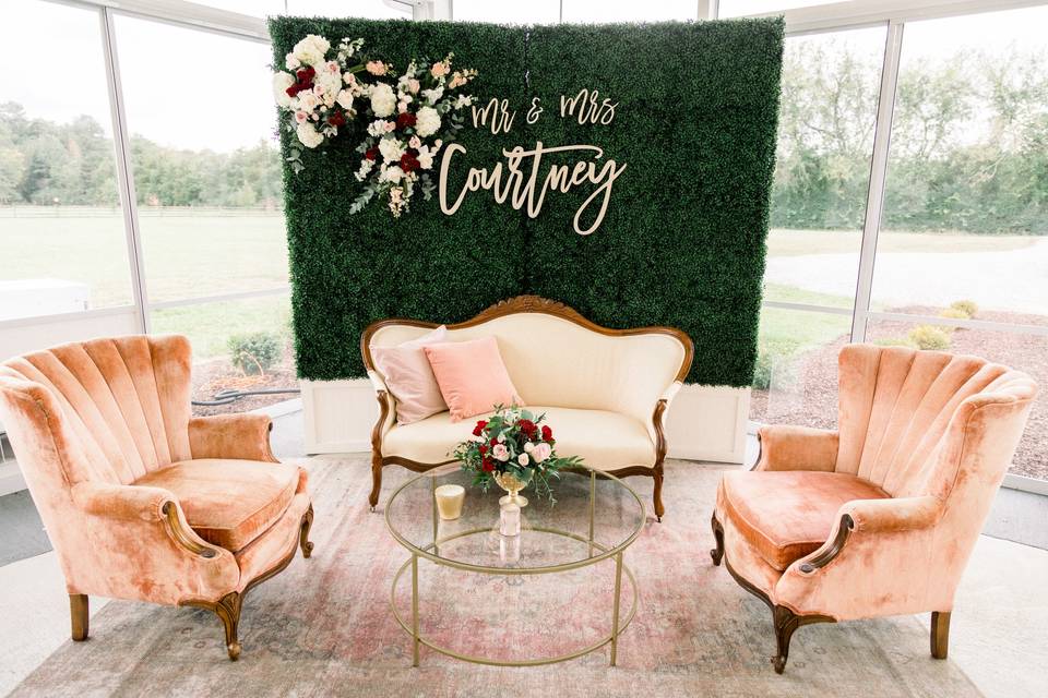 Seating Area In Greenhouse