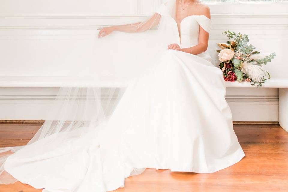 Bridal Portrait in Chapel