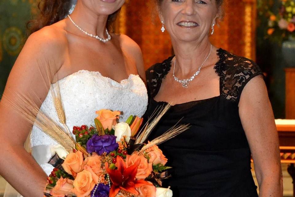 Bride and mother