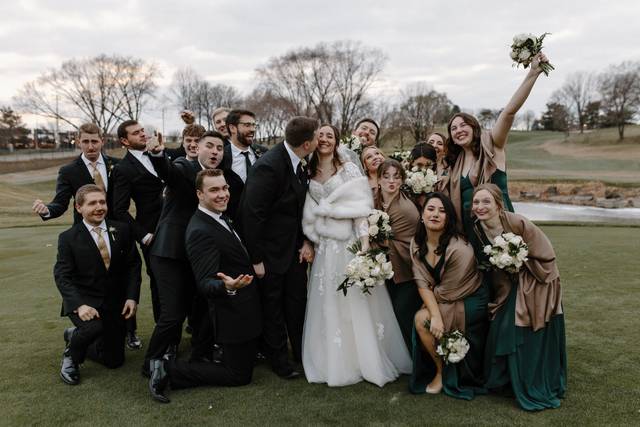 Wedding Party on the Green