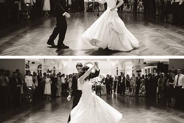 Happy couple showing their dancing moves - PC:  JLB Photography
