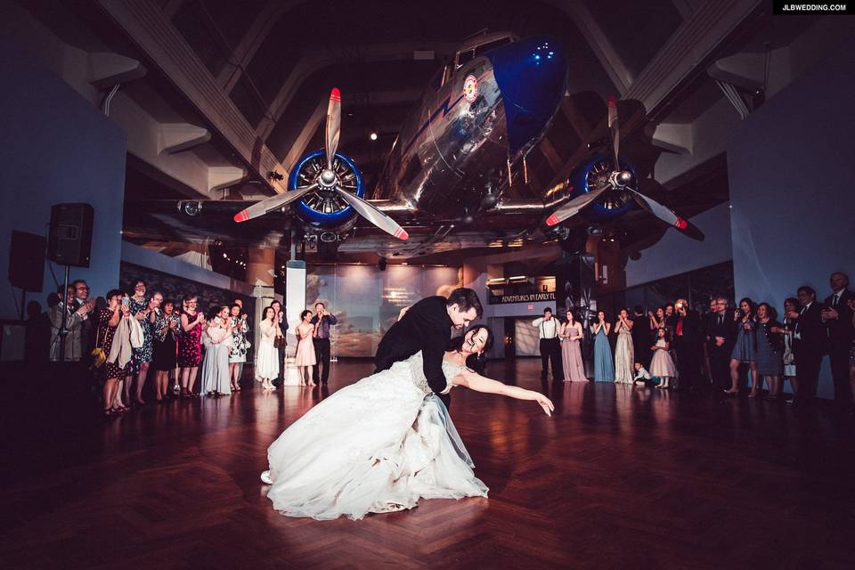 Happy couple and guests - PC: JLB Photography