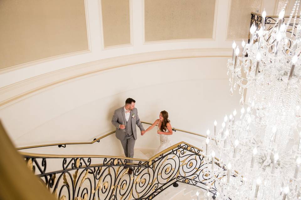 Staircase Chandeliers!