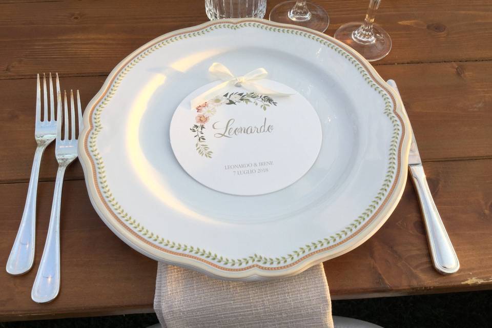 Table setting plate