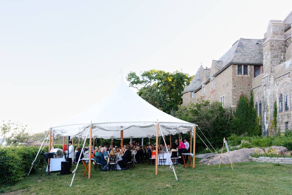 Tented reception