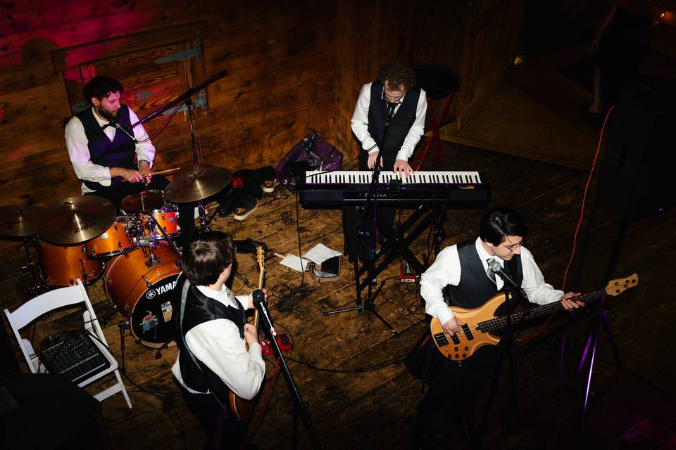 Wedding band playing