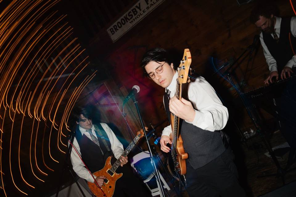 Wedding band playing