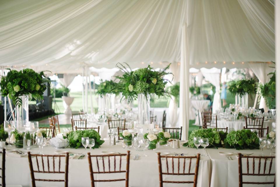 Lake Minnetonka tented reception