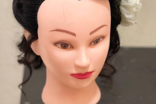Bride or bridesmaid hairstyle