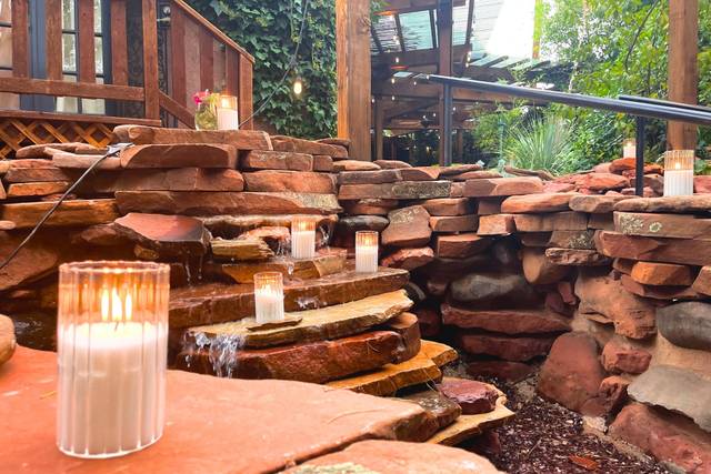 Water features throughout